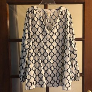 LOFT cotton blouse XL